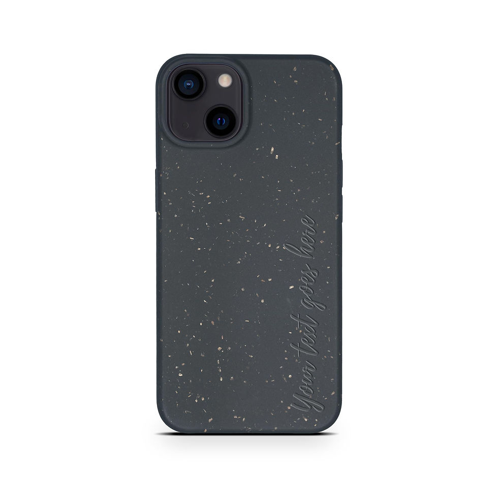섬네일: Biodegradable Personalized Phone Case - Black