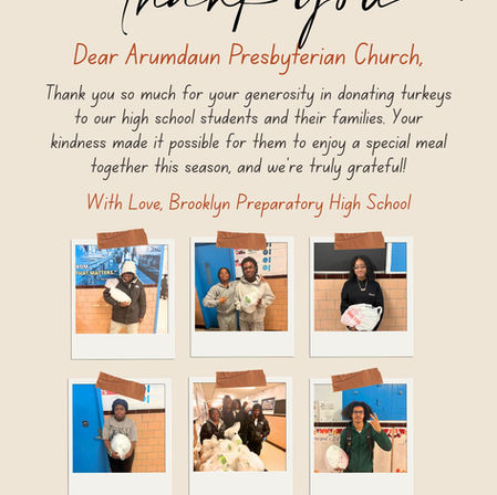 Thank You Arumdaun Presbyterian Churhc