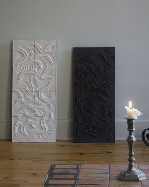 Sculptures Céramique / Bas-Reliefs Céramiques de l'artiste sculpteur et designer de mobilier d'art Franck Scala - Collectible Design