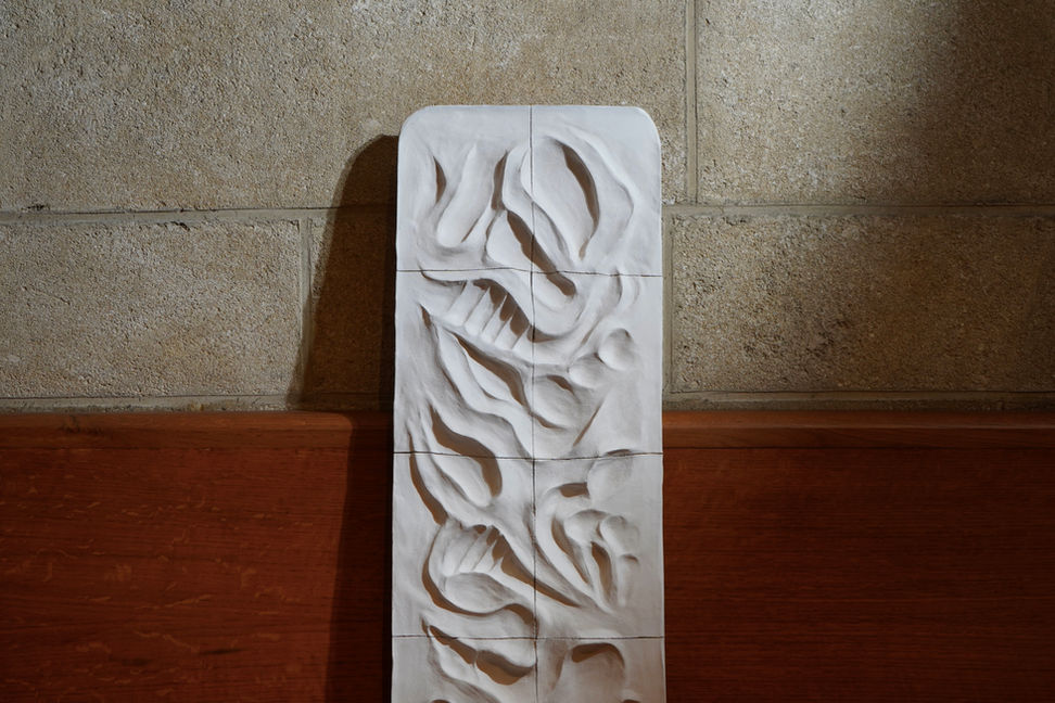 Sculpture Murale / Bas-Relief Céramique "Death Valley" de l'artiste et designer Franck Scala