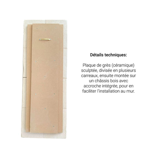 Sculpture Murale / Bas-Relief Céramique "Death Valley" de l'artiste et designer Franck Scala