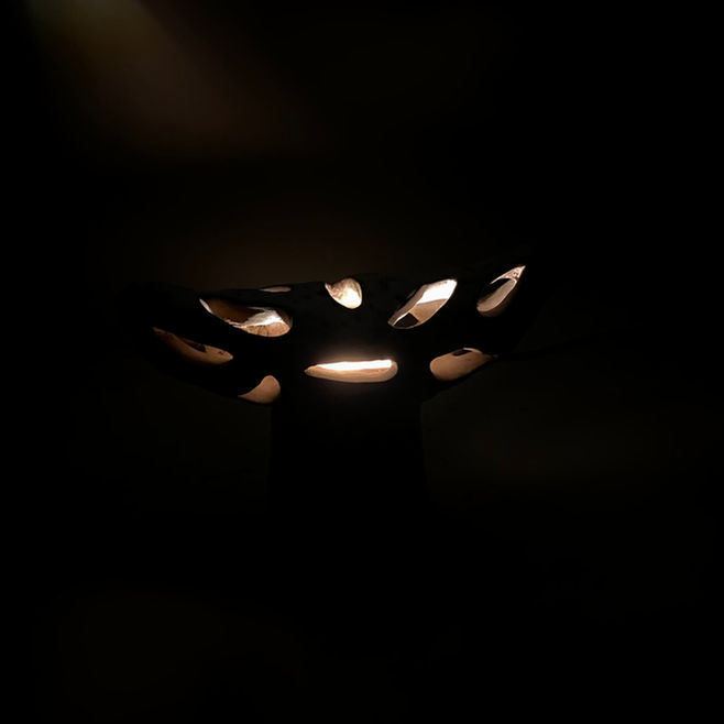 Série de luminaires céramiques de l'artiste & designer Franck Scala