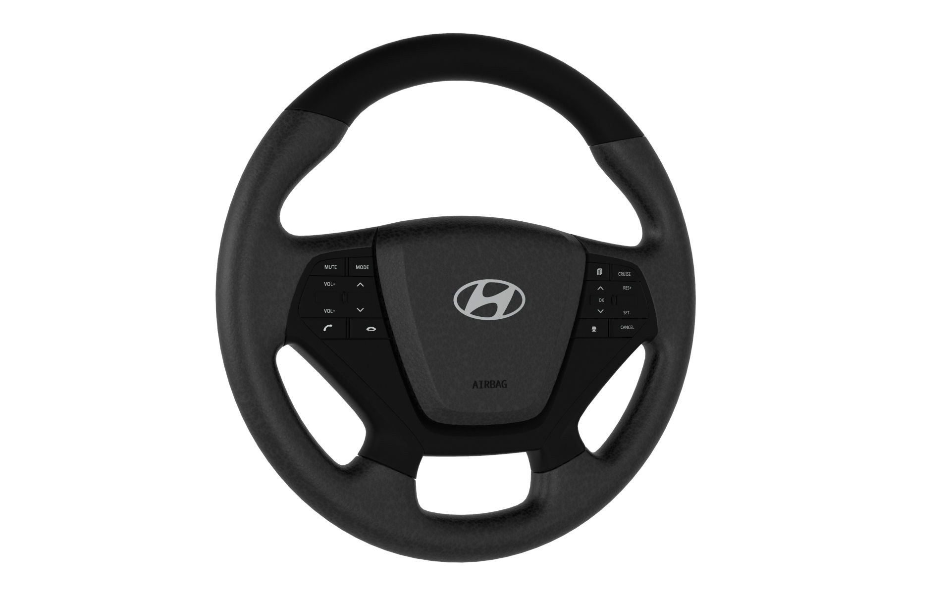 Steering wheel Hyundai Sonata hybrid 2017 3d model