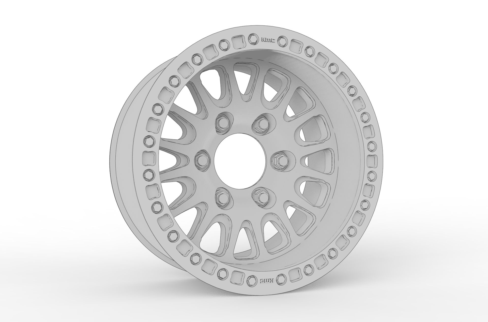 KMC Impact forged beadlock 3D Printing