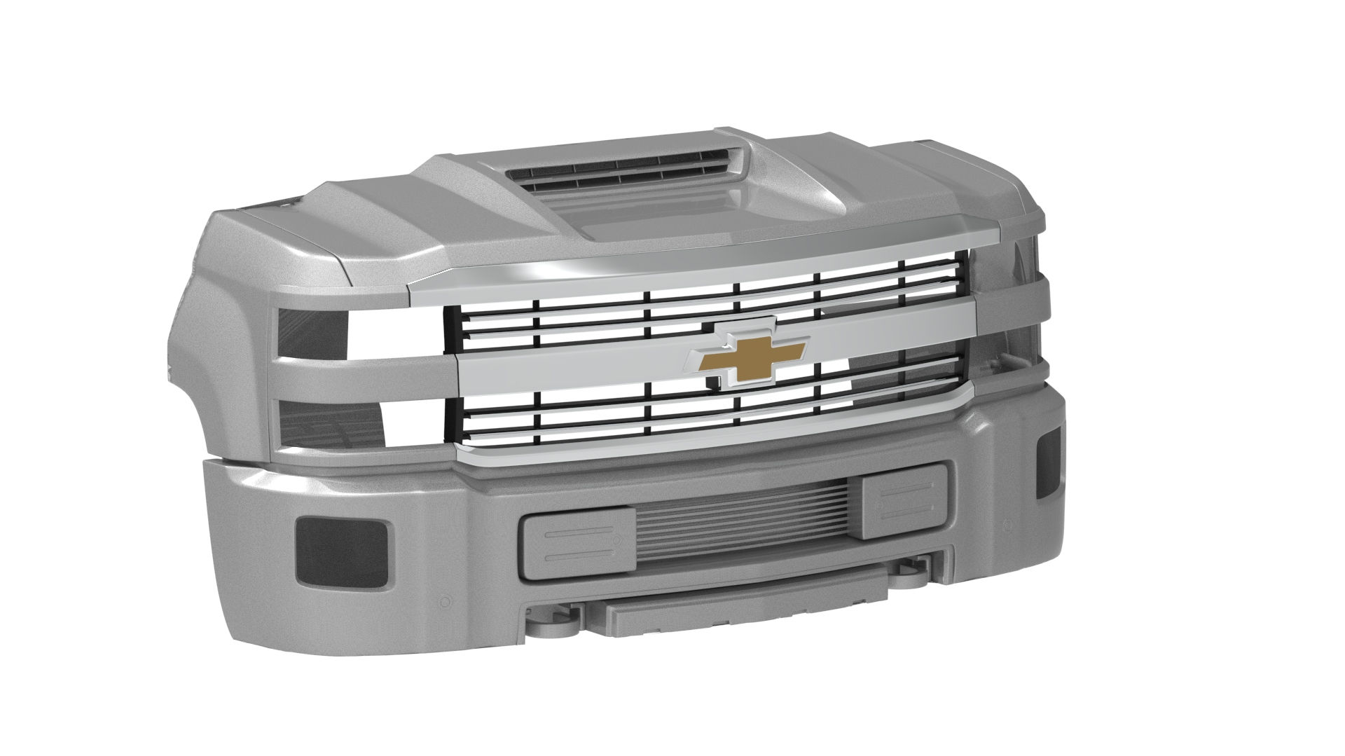 Grill Chevrolet Silverado HD 2017 3D Model