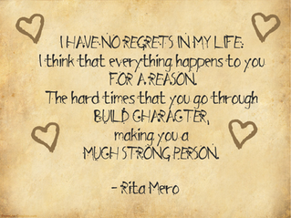Live Your Life With No Regrets! 5 quotes to live by:
