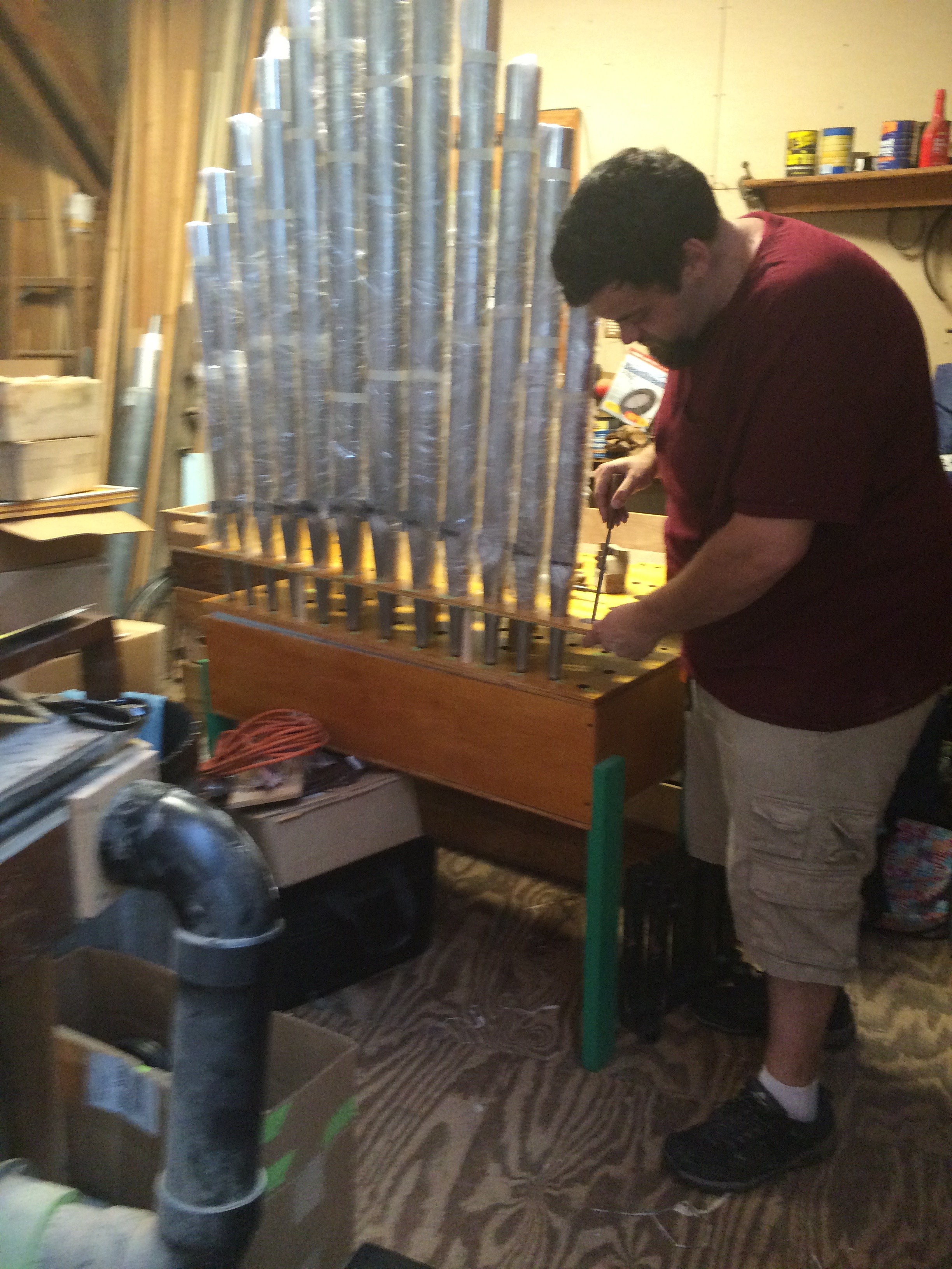 Completing the racking
