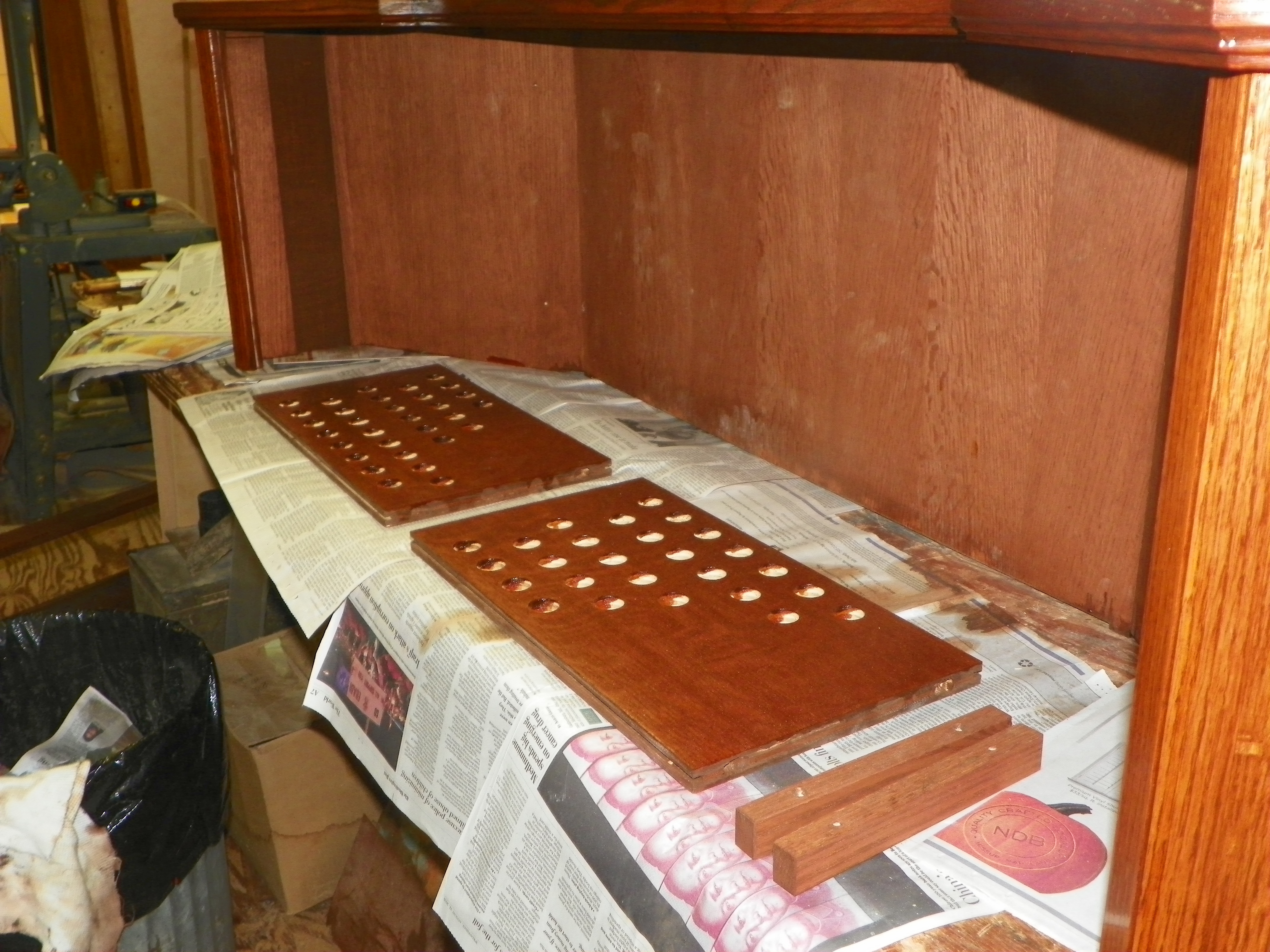 . . . and more finishing