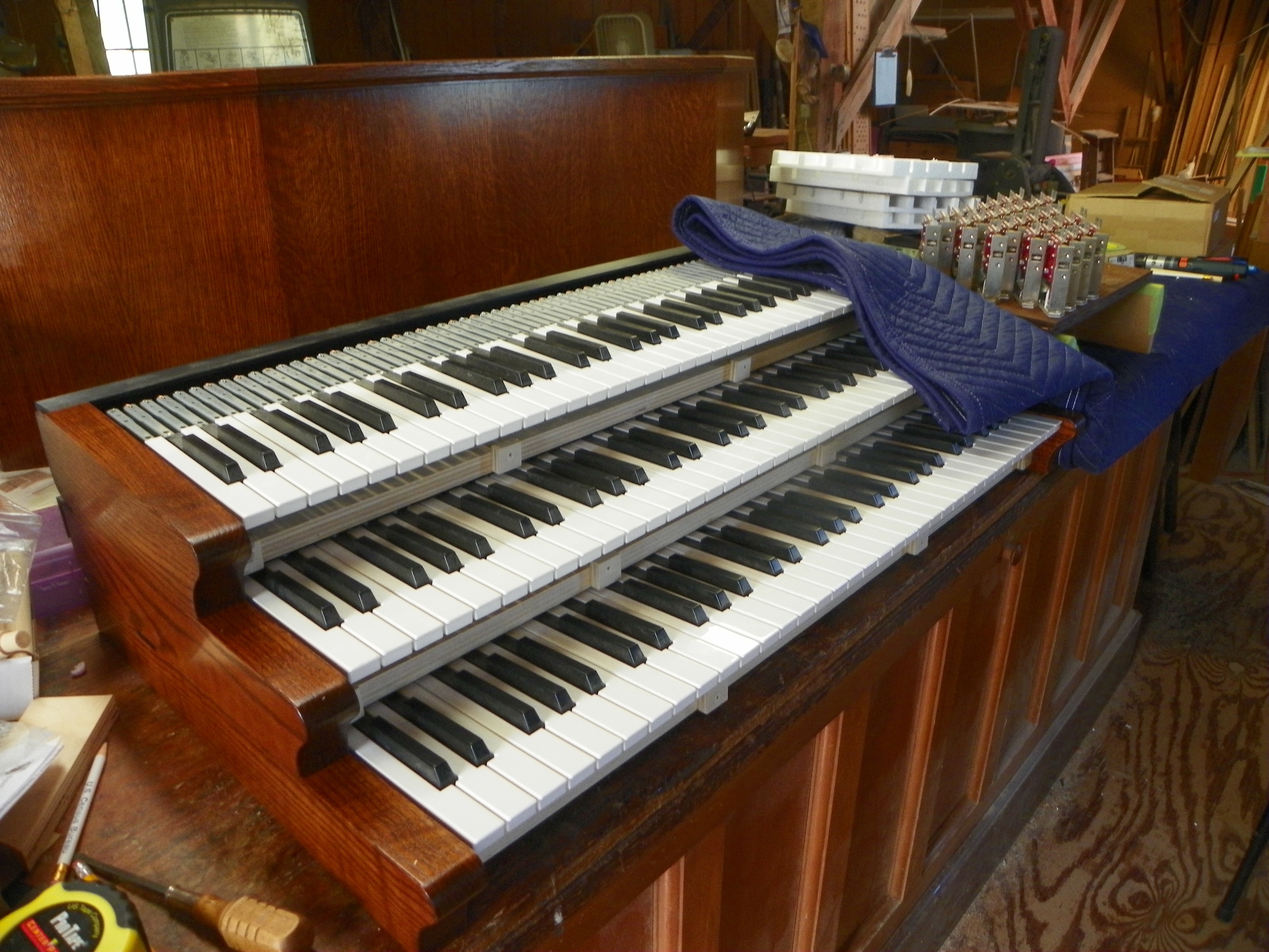 Finished keyboards