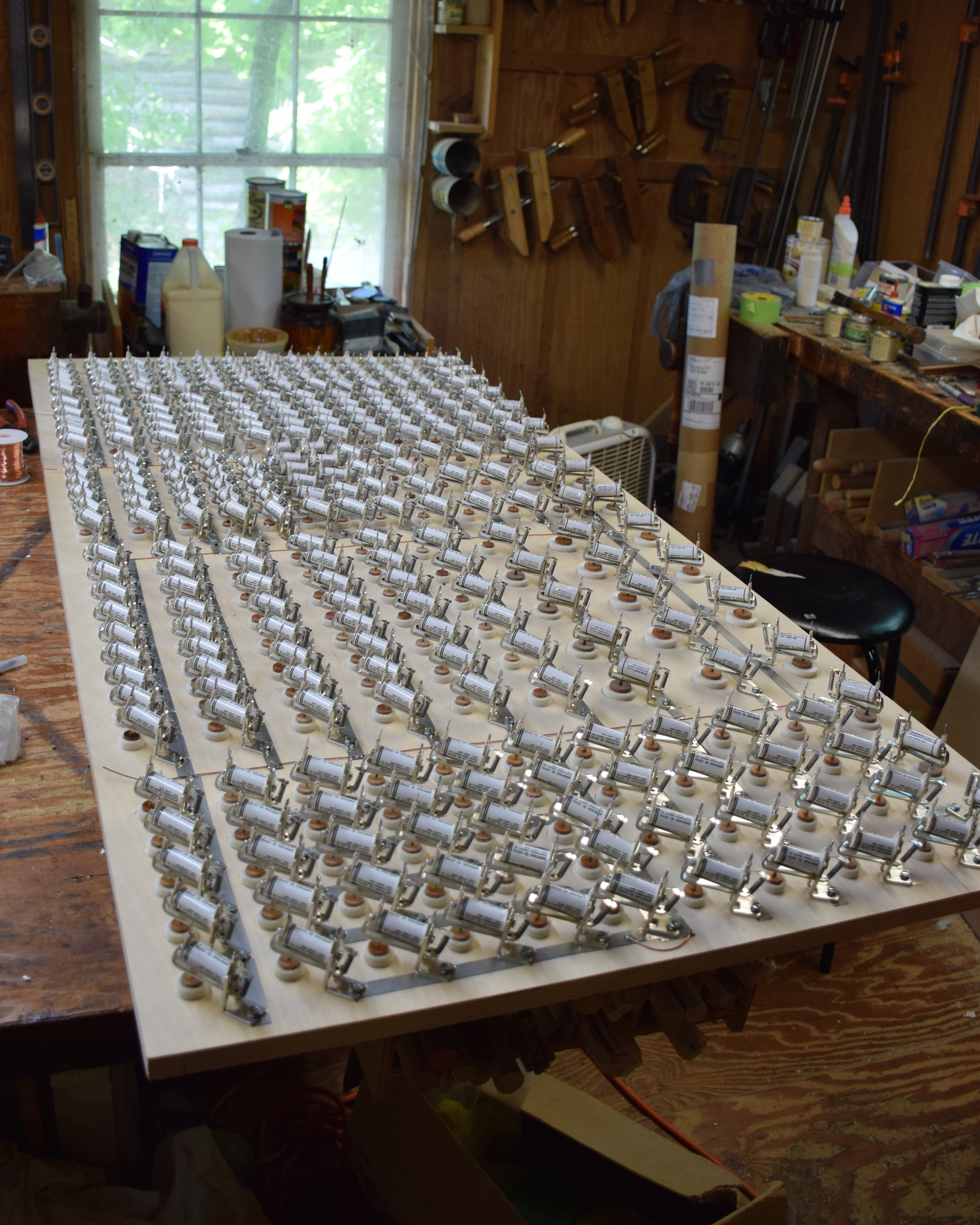 Valves mounted and ready for wiring