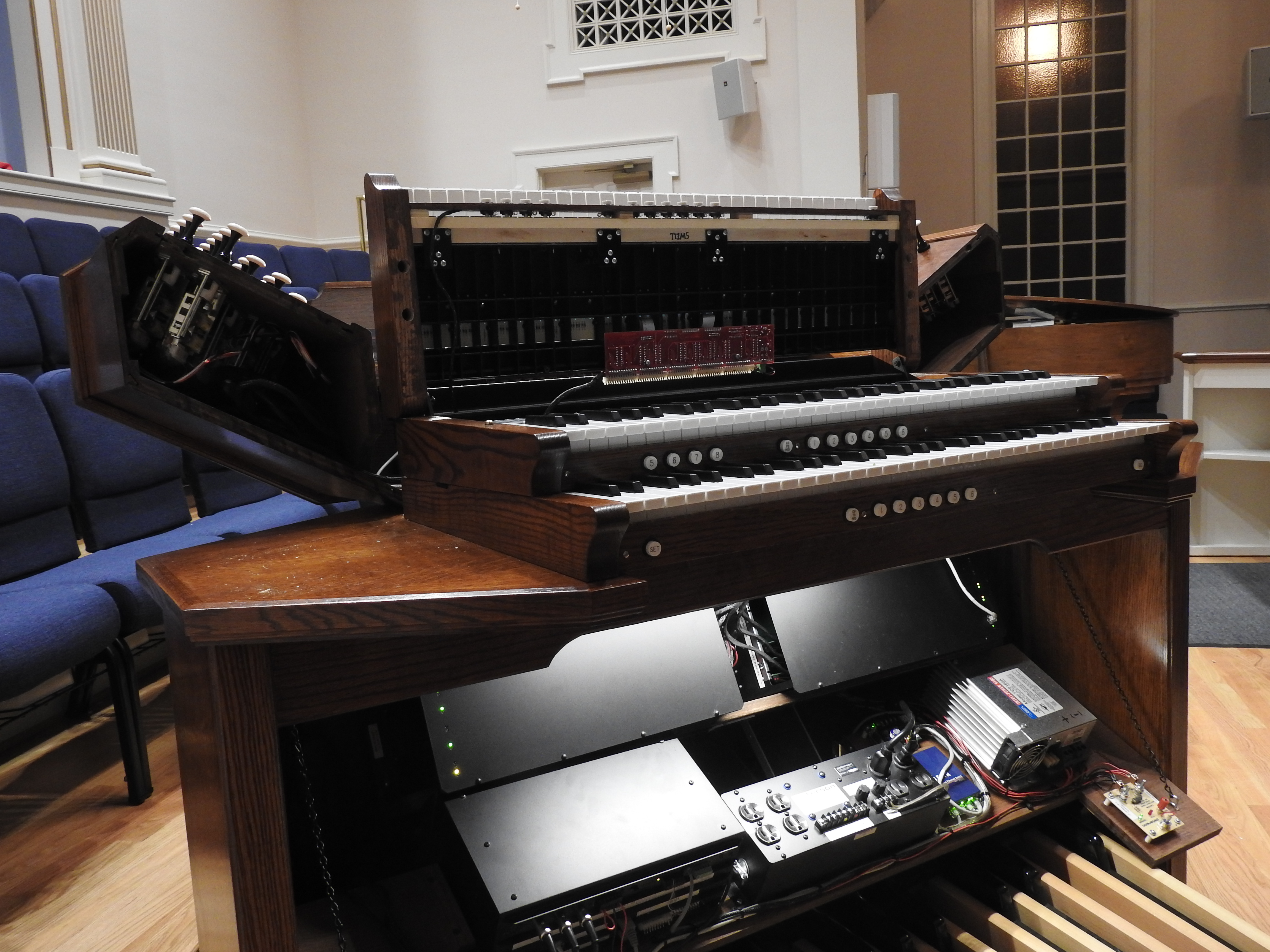 The console "unfolds" for access