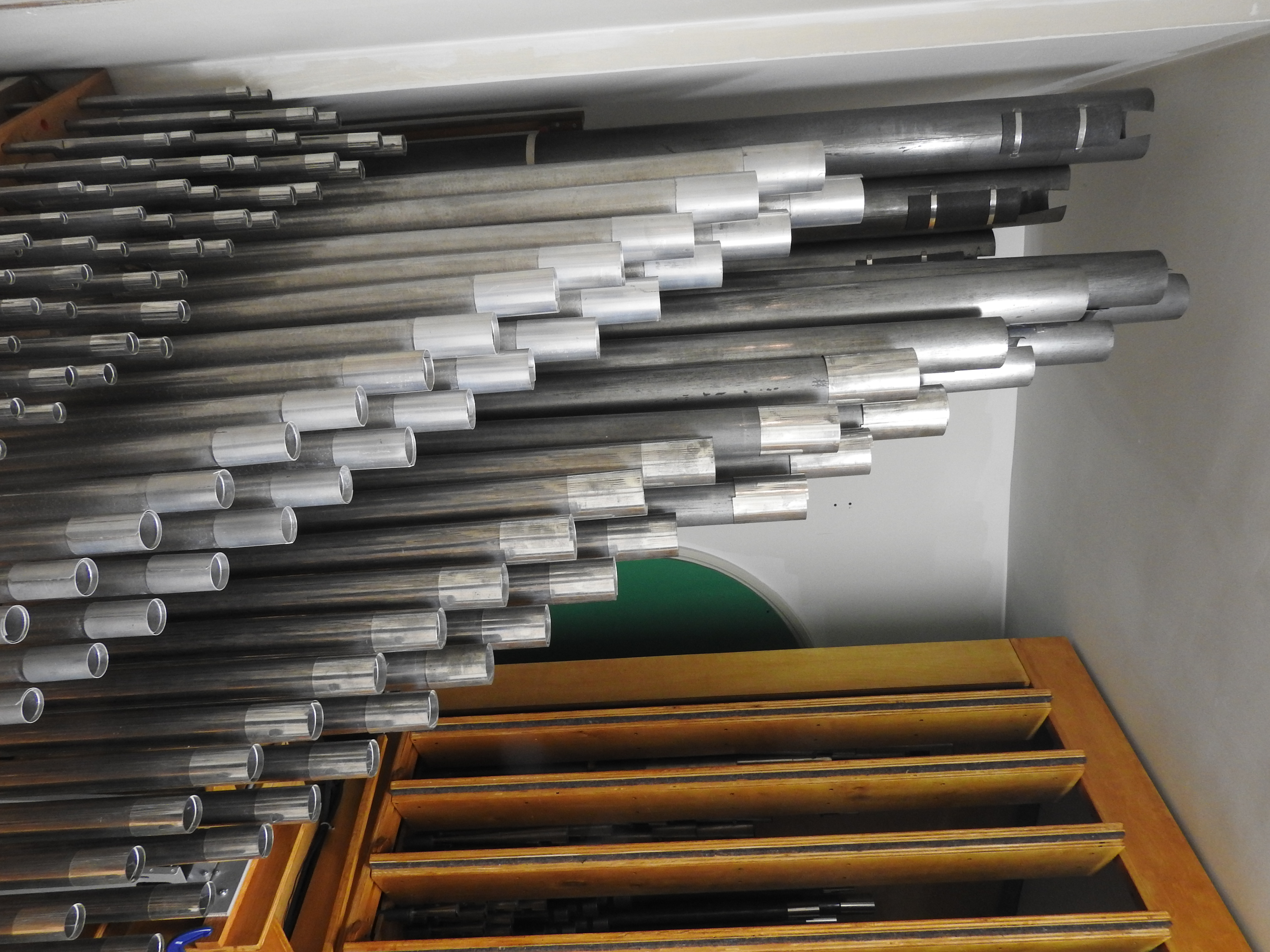 Great pipes in front of Choir shades