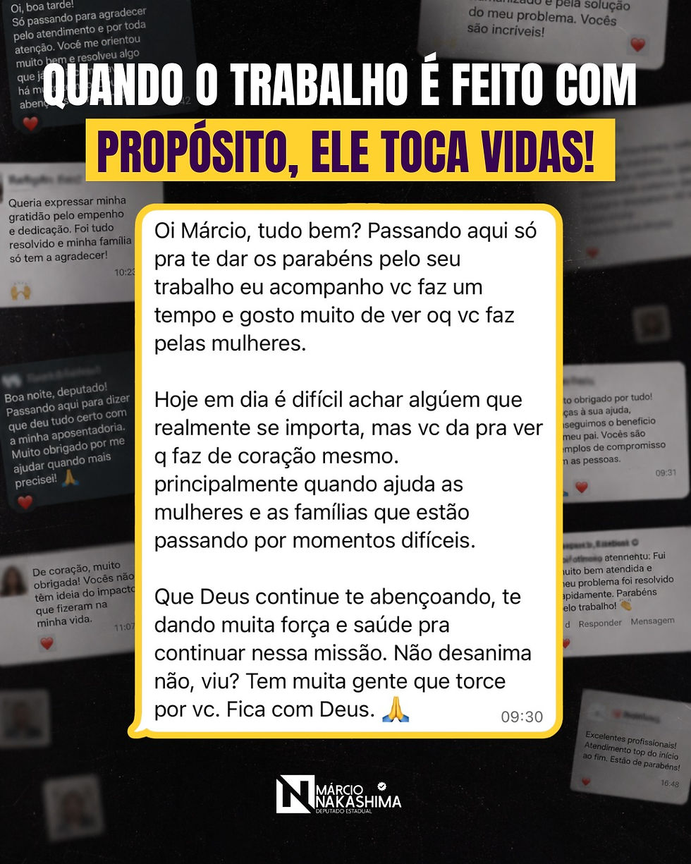 Nosso trabalho toca e transforma vidas; isso nos estimula a continuar