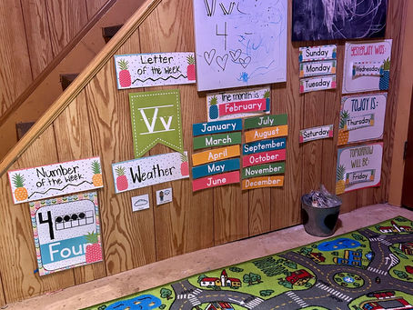 Engaging Circle Time Wall for At Home Learning