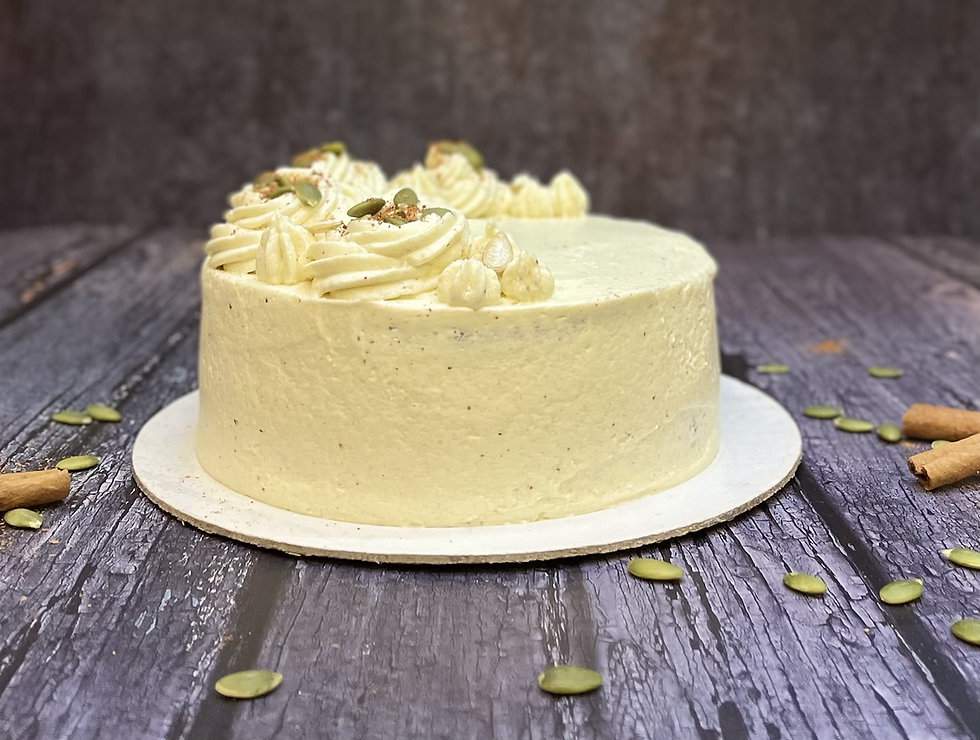 Pumpkin Spice Cake with Cinnamon Buttercream Frosting