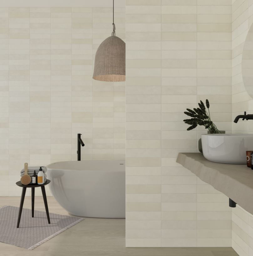 Sarana Spark White Matte Ceramic Tile