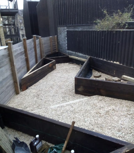 finished garden structure