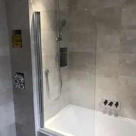 new tiles near bath 