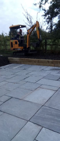 patio paving laid 