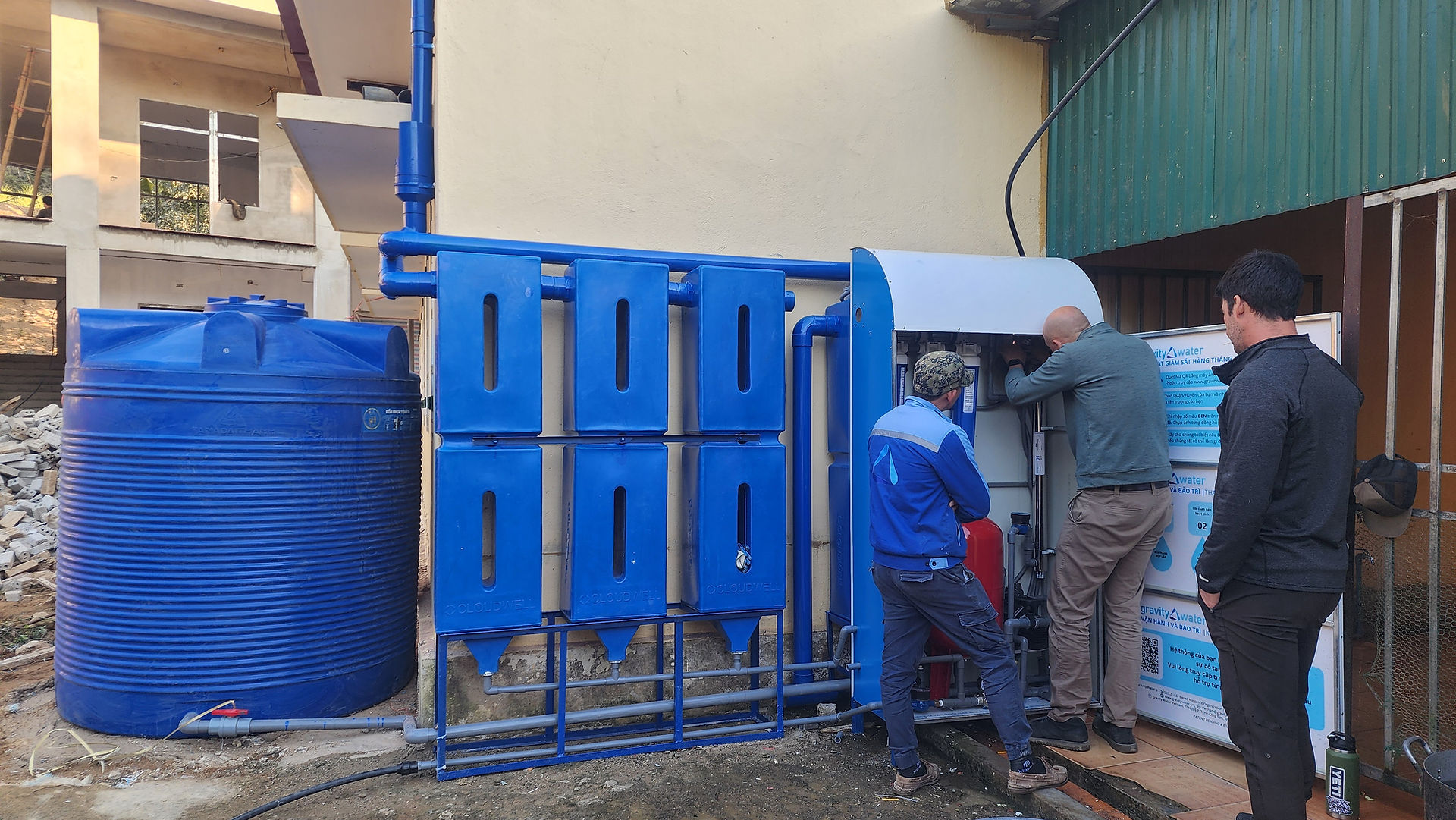 Building rainwater harvesting system in Vietnam