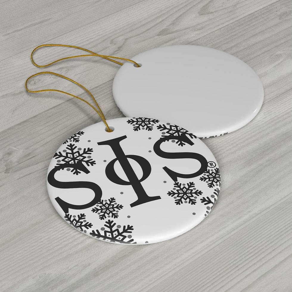 Thumbnail: White Snowflake Ornament