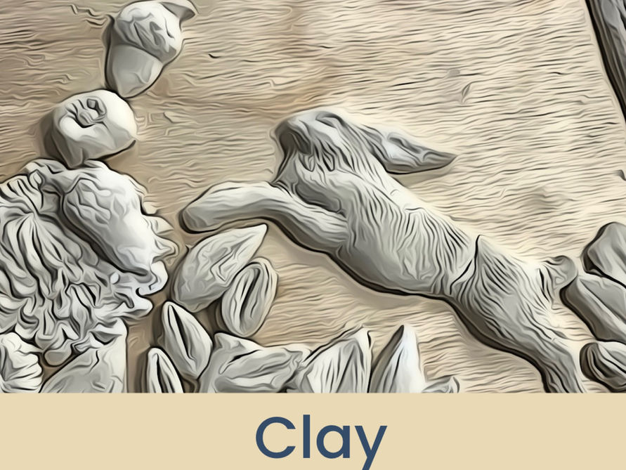 Children's summer art camp clay art