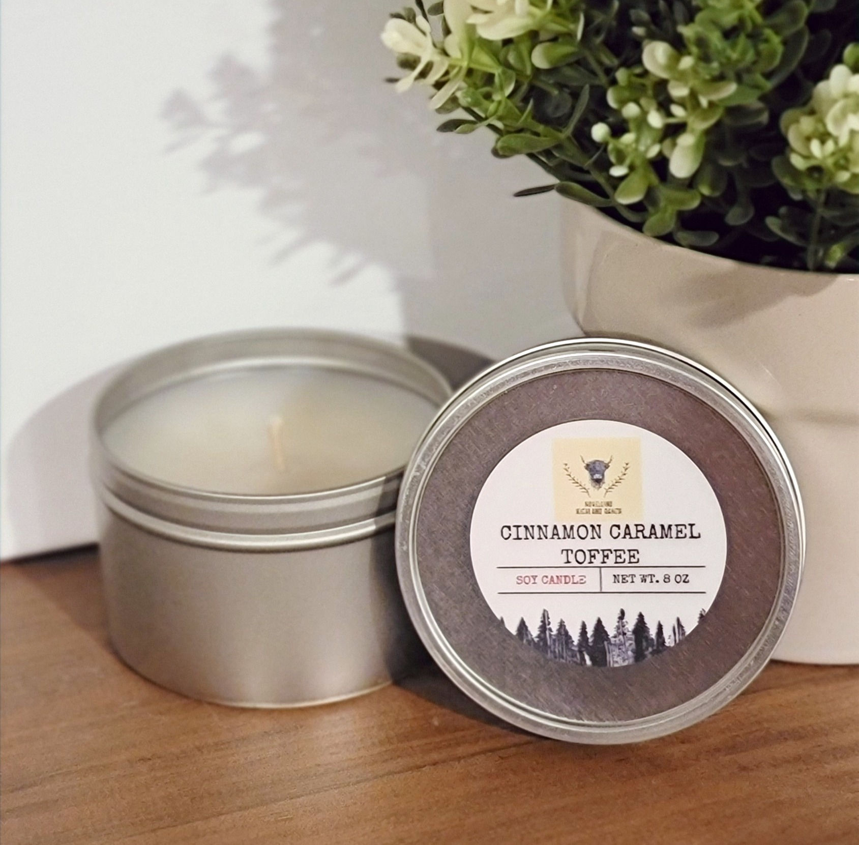Cinnamon Caramel Toffee Tin Soy Candle