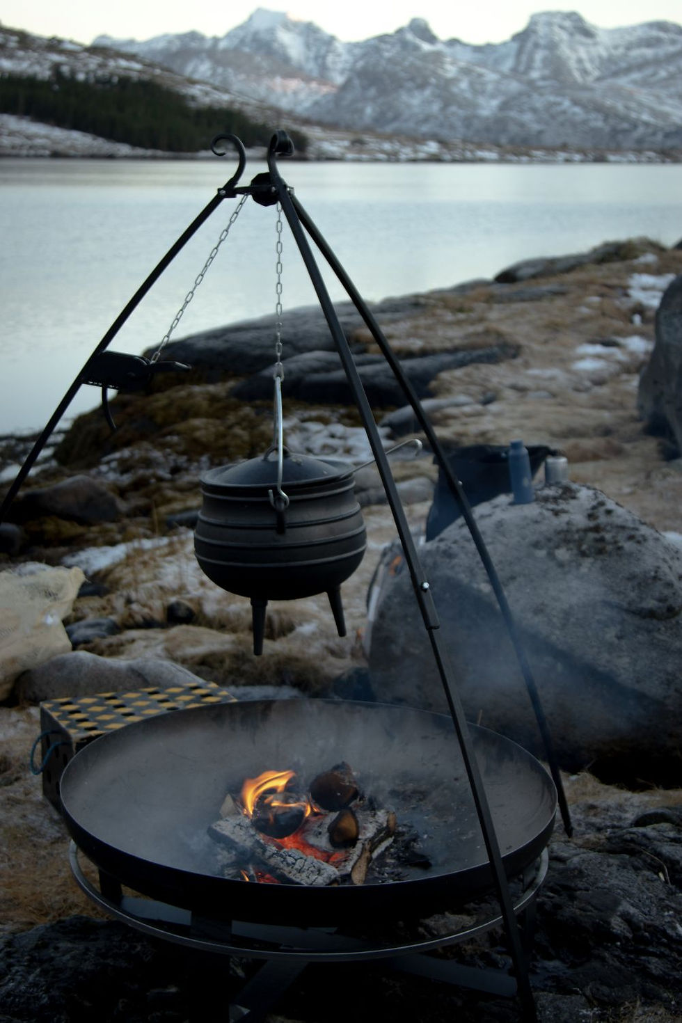 Frilufsliv in action: cooking outdoors- we tasted several delicious soups made on fire during the trip @Akvile Marozaite