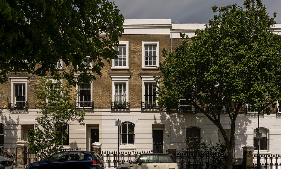 Front elevation of period property in London