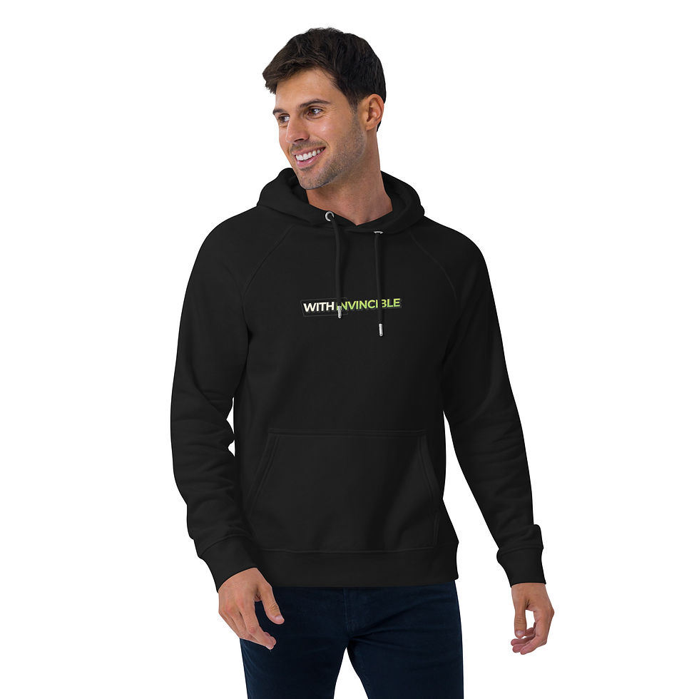 Thumbnail: Withinvincible Unisex eco raglan hoodie