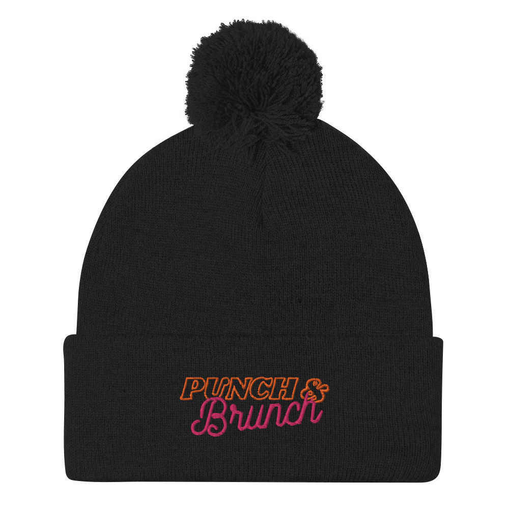 Punch & Brunch Pom-Pom Beanie