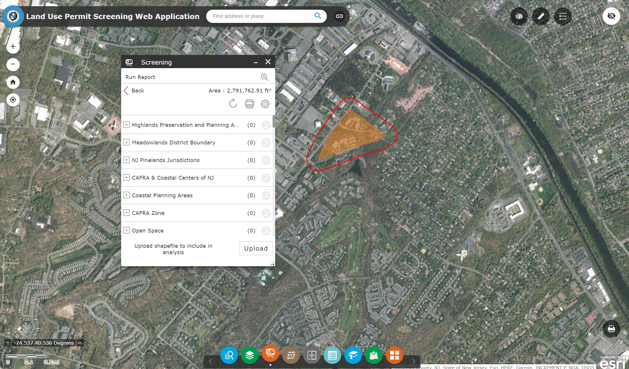 NJDEP Land Use Application
