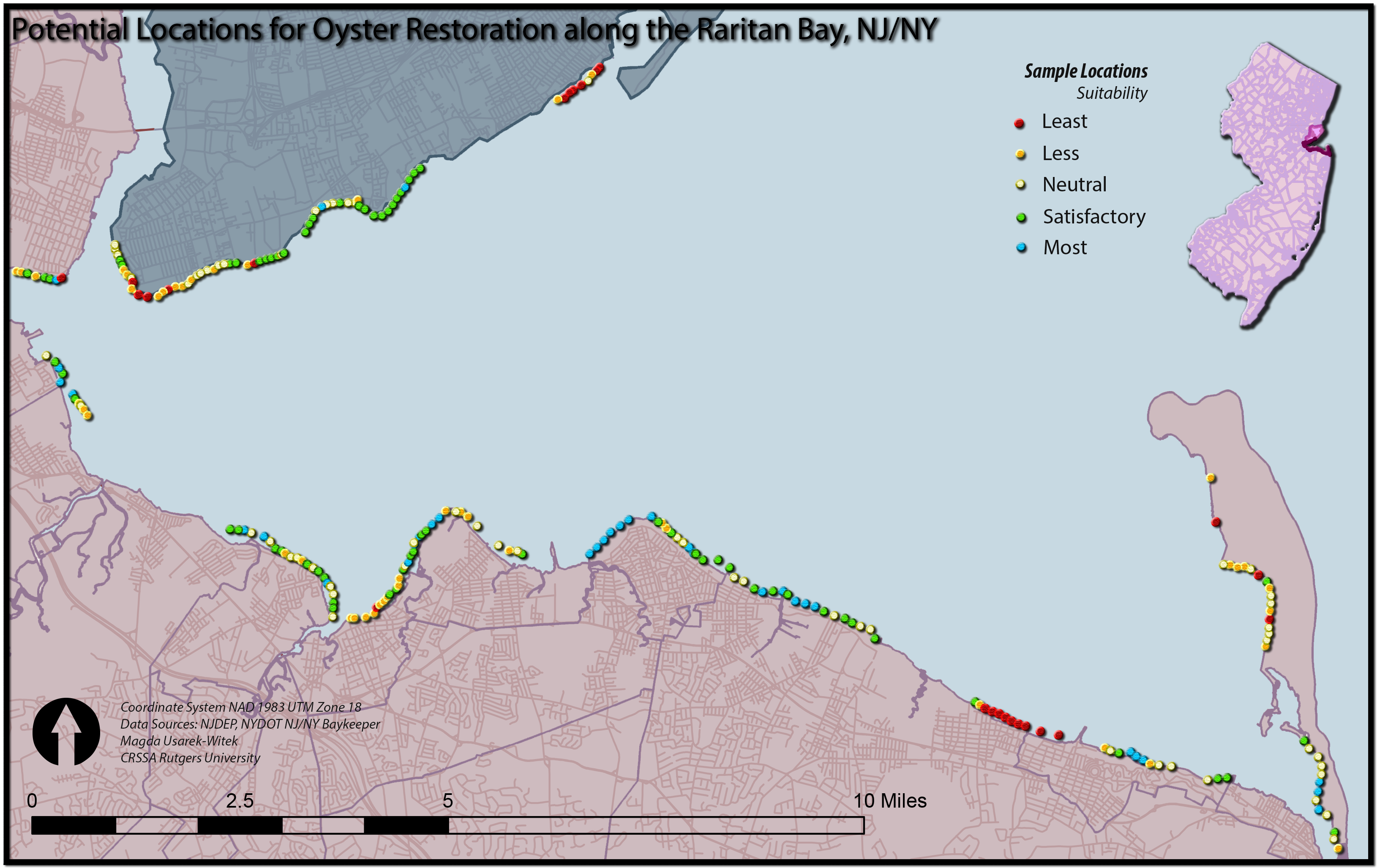 Web Map for Oyster Resotration