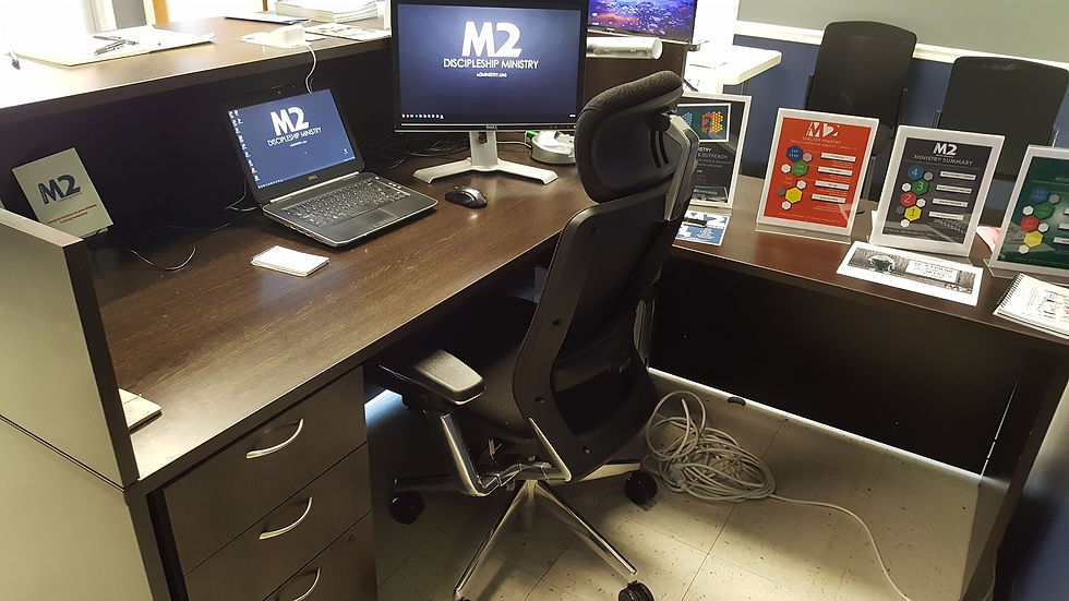 Thumbnail: Brown Bowfront Reception Desk