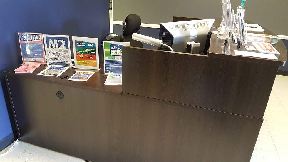 Thumbnail: Brown Bowfront Reception Desk
