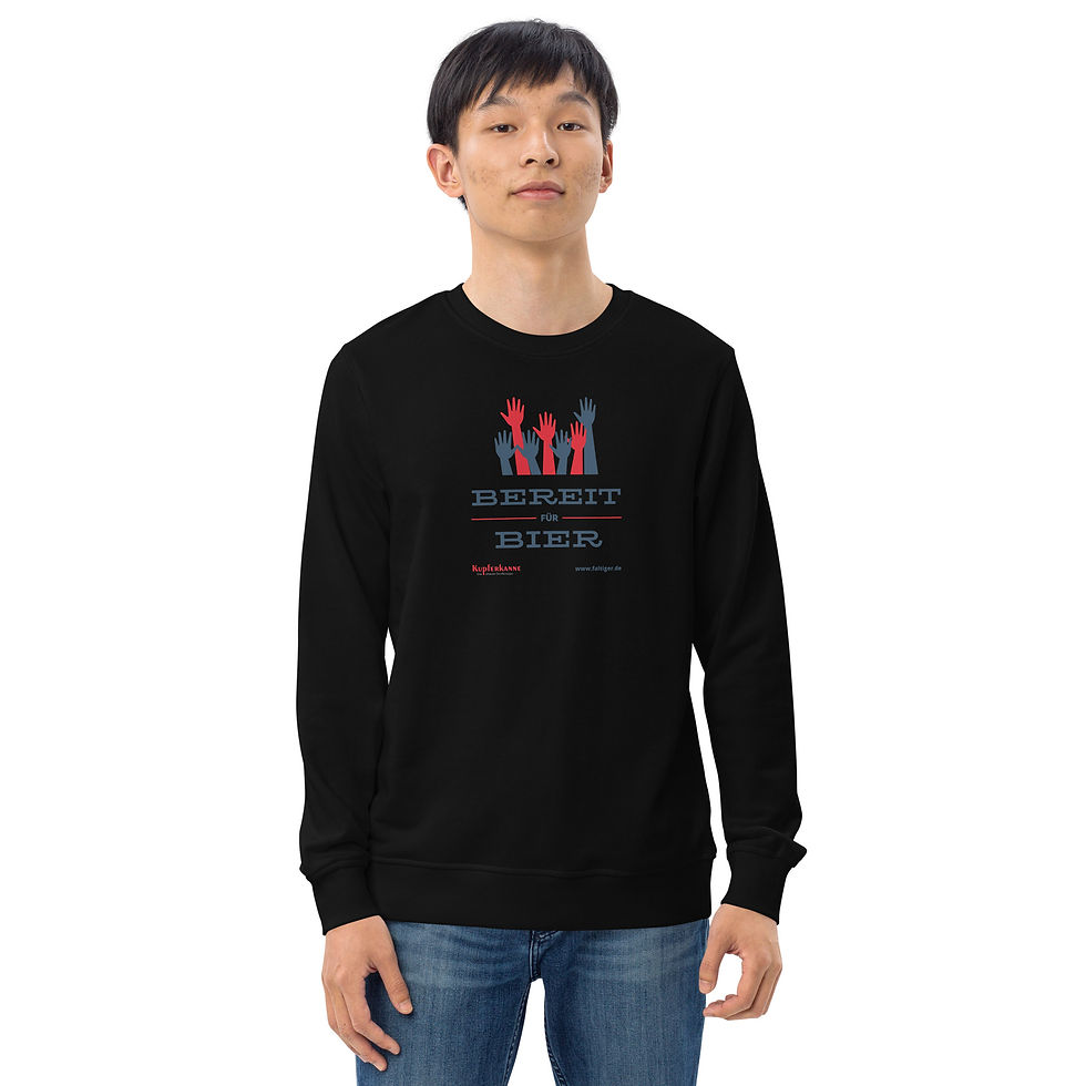 Miniaturbild: Bereit für Bier Unisex organic sweatshirt