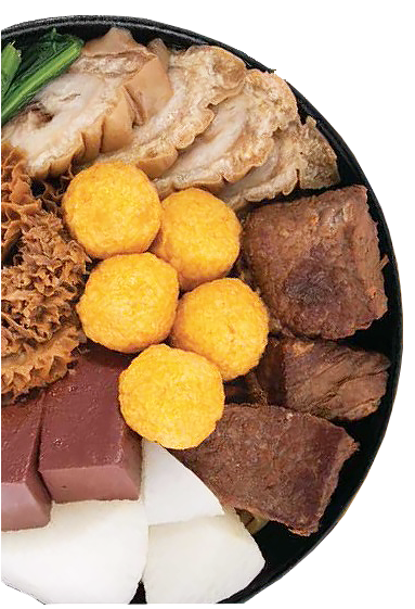 Arranged Food and Objects
