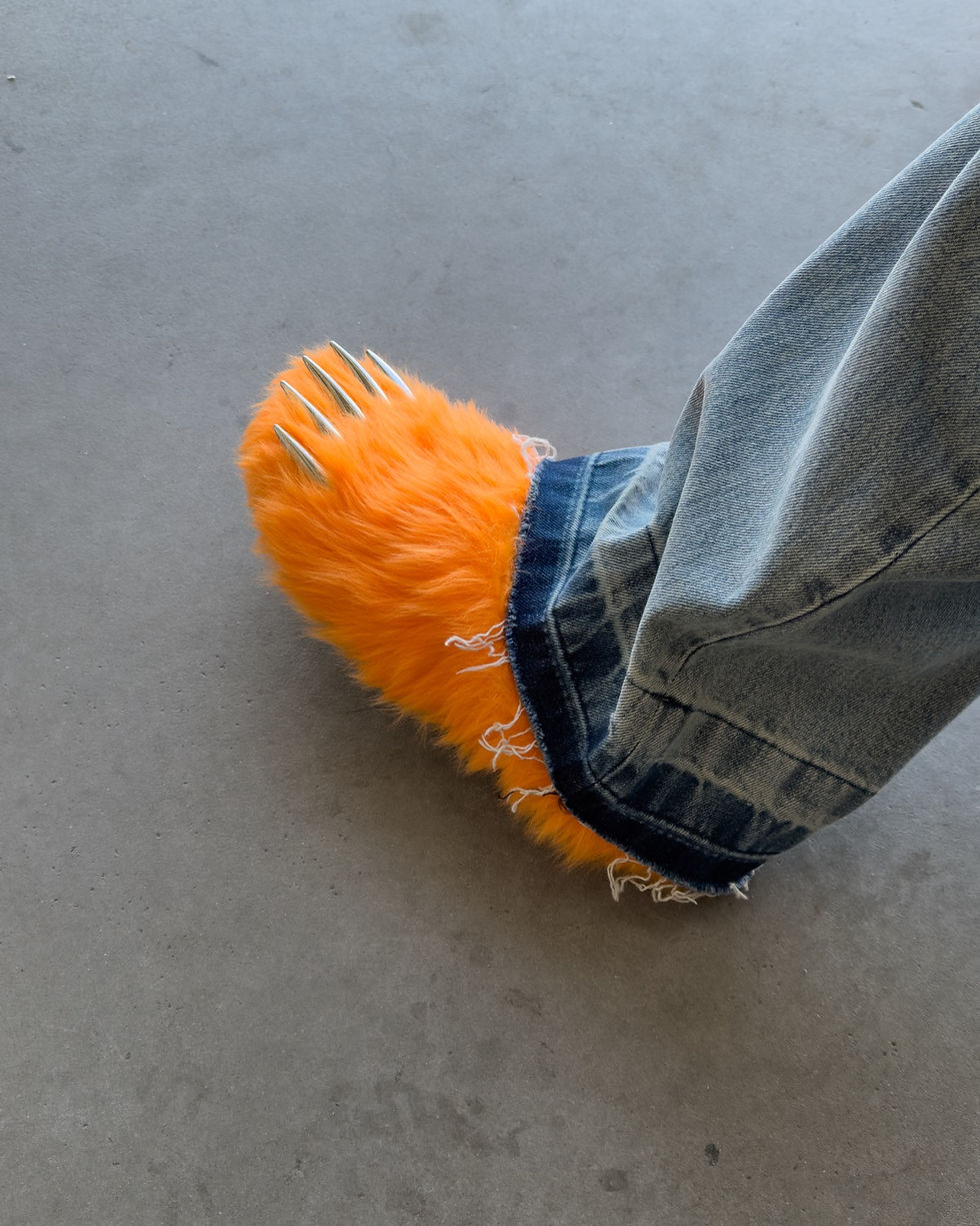 Thumbnail: Bravest X Chief Keef GLORANGE BEAR CLAW MULES (ORANGE)