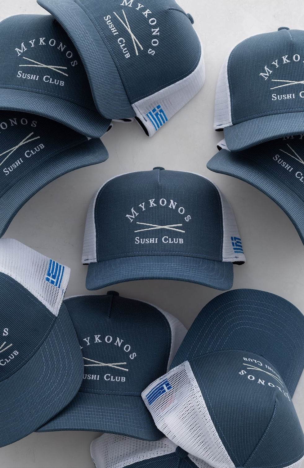 Thumbnail: Mykonos Sushi Club MSC 5 Panel Flag Bedford Cord Trucker