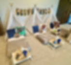 Football themed sleepover tents