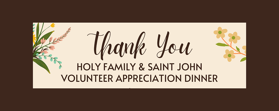 Volunteer Appreciation Dinner 2026