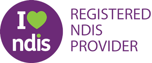 I heart NDIS. Registered NDIS Provider.