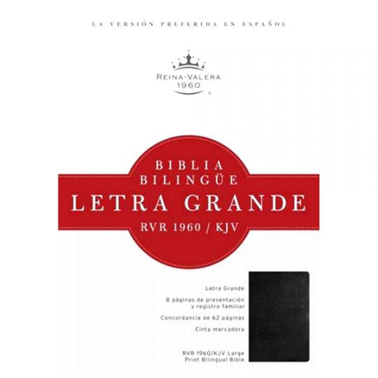 BiBLIA BILINGUE LETRA GRANDE NEGRA C/INDICE