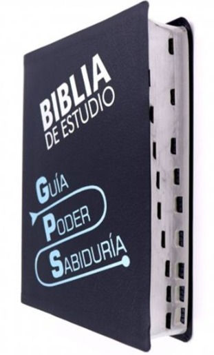 BIBLIA ESTUDIO GPS TLA IMIT PIEL AZUL MARINO