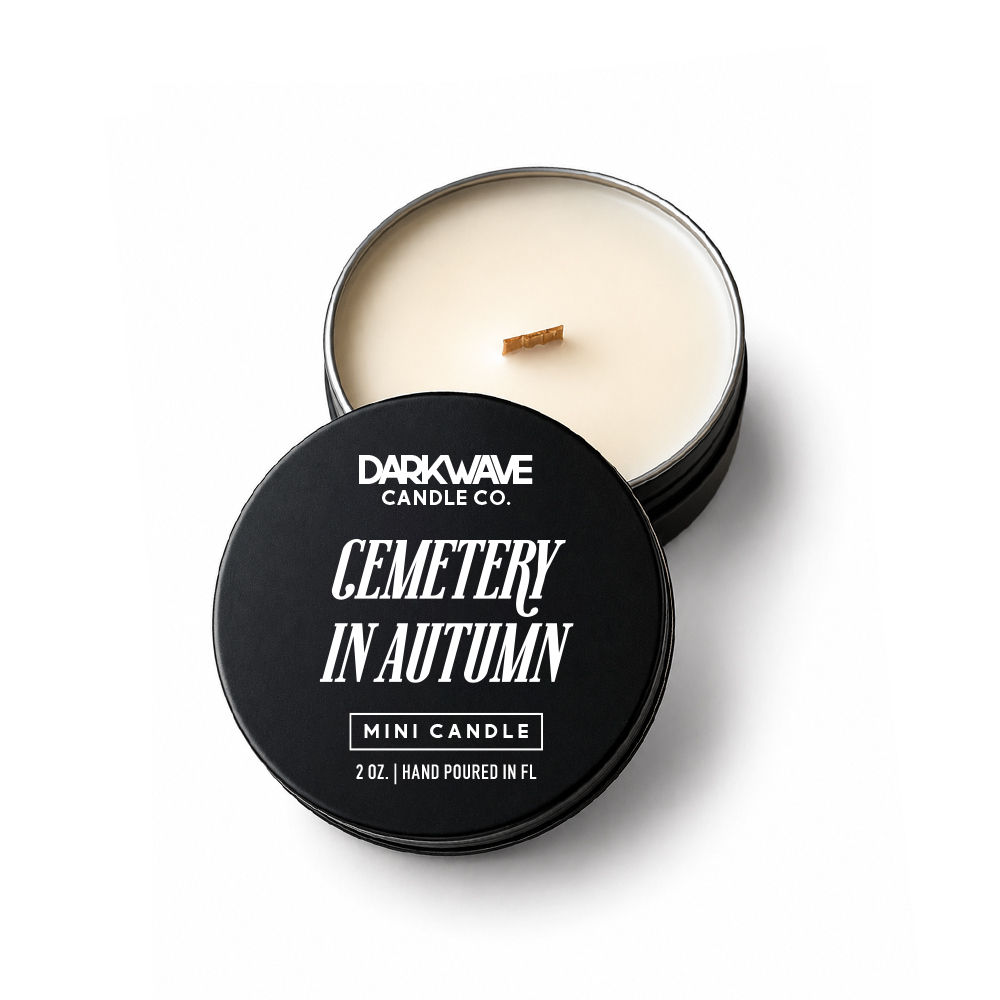 CEMETERY IN AUTUMN MINI CANDLE