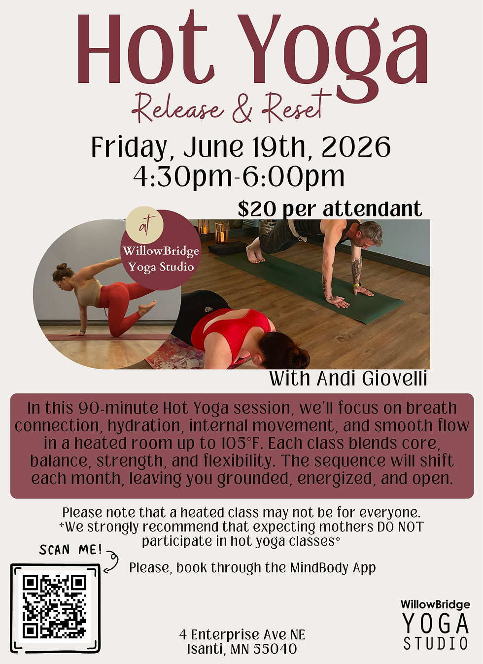 Hot Yoga June 19th