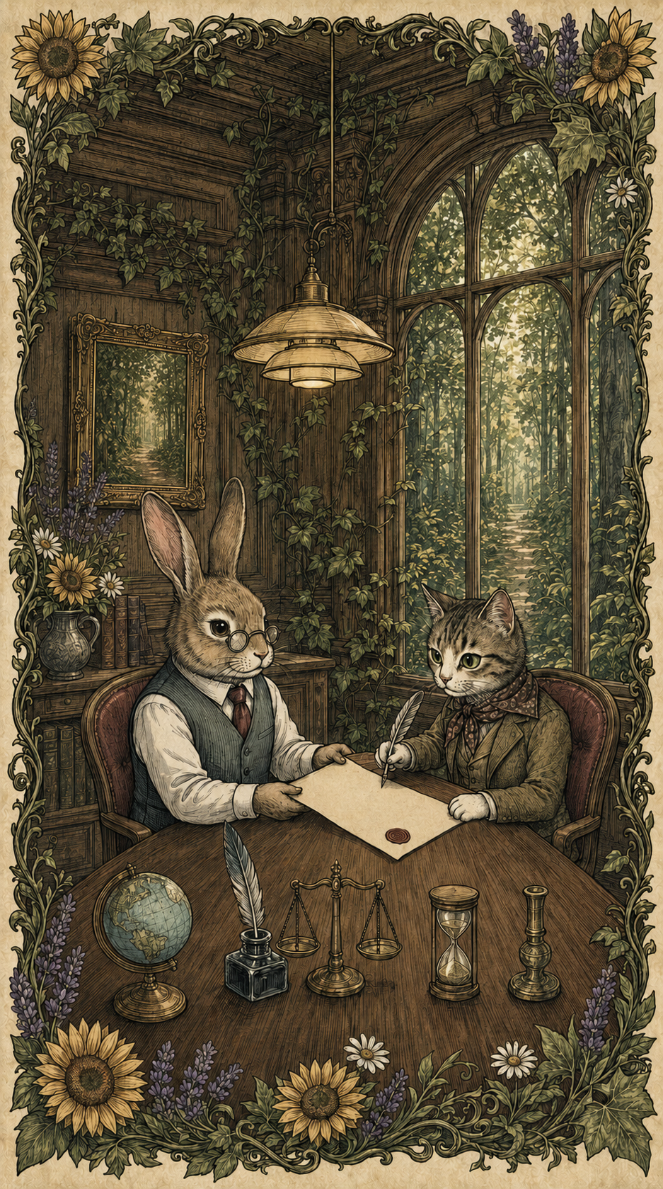その他事件を表現した動物のイラスト
