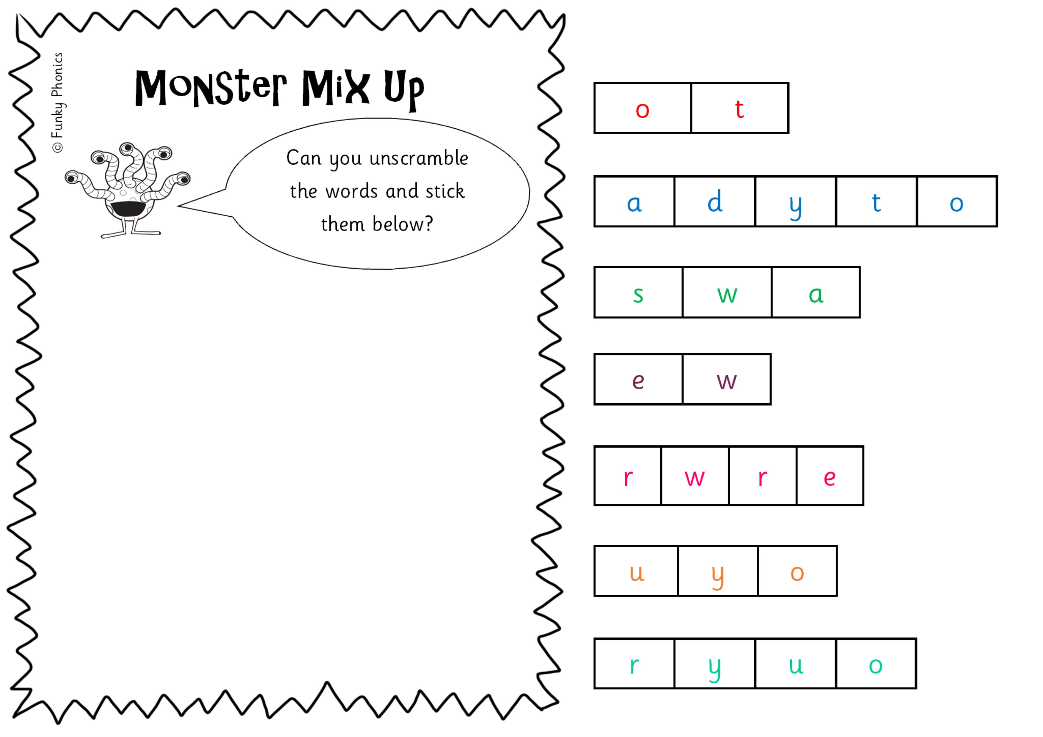 jumble words word search
