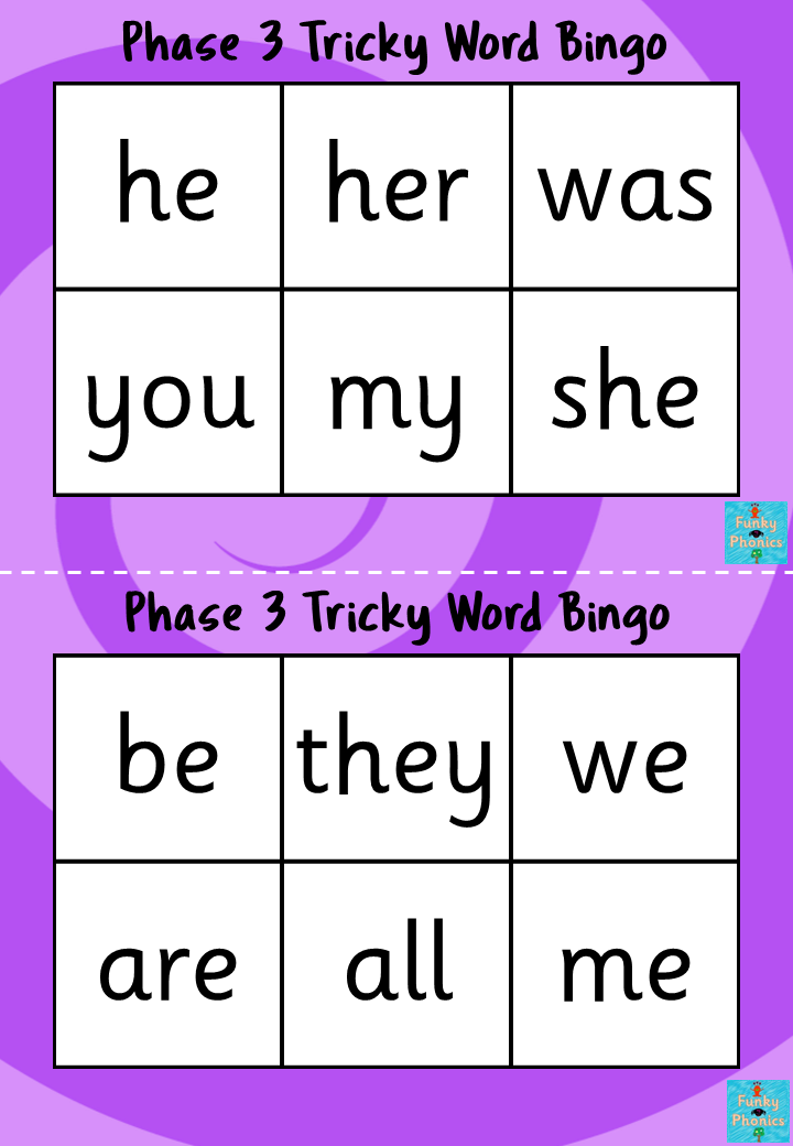 Thumbnail: Tricky Word Bingo