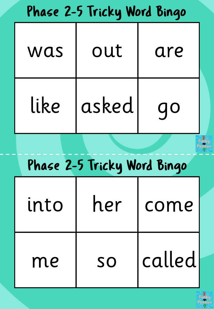 Thumbnail: Tricky Word Bingo